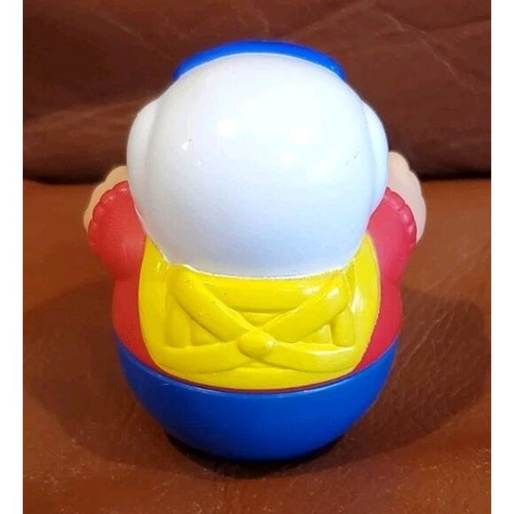 2.5 Inch 1987 Playskool Weebles Wobbles Pilot Parachuter Skydiver Plastic Figure - Picture 3 of 9